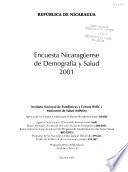 Encuesta nicaragüense de demografía y salud, 2001