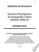 Encuesta nicaragüense de demografía y salud