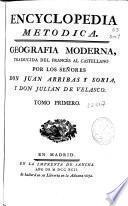 Encyclopedia metodica. Geografía moderna