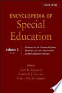 Encyclopedia of Special Education, Volume 1