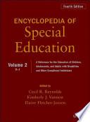 Encyclopedia of Special Education, Volume 2