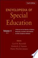 Encyclopedia of Special Education, Volume 4