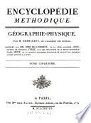 Encyclopédie Méthodique. Géographie-Physique