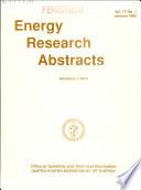 Energy Research Abstracts