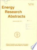 Energy Research Abstracts