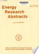 Energy Research Abstracts