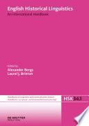 English Historical Linguistics. Volume 1