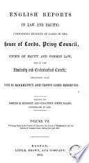 English Reports in Law and Equity