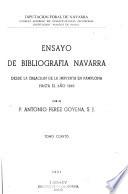 Ensayo de bibliografía navarra