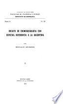 Ensayo de cromogeografía con especial referencia a la Argentina