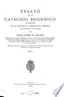 Ensayo de un catálogo biográfico de escritores de la provincia y diócesis de Córdoba con descripción de sus obras
