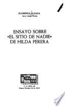 Ensayo sobre El sitio de nadie de Hilda Perera