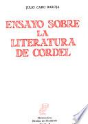 Ensayo sobre la literatura de cordel