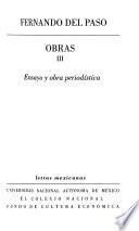 Ensayo y obra periodística