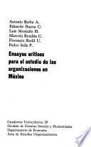 Ensayos críticos para el estudio de las organizaciones en México