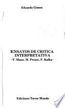 Ensayos de crítica interpretativa
