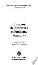 Ensayos de literatura colombiana