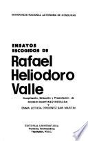 Ensayos escogidos de Rafael Heliodoro Valle