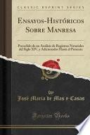 Ensayos-Históricos Sobre Manresa