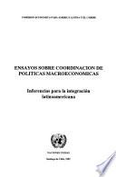 Ensayos sobre coordinación de políticas macroeconómicas