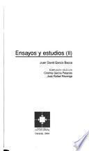 Ensayos y estudios de Juan David García Bacca