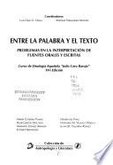 Entre la palabra y el texto
