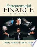 Entrepreneurial Finance