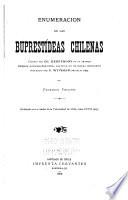 Enumeracion de las buprestídeas chilenas