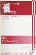 Environment and Planning