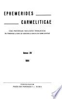 Ephemerides Carmeliticae