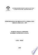 Epidemiología de drogas en la población urbana peruana, 1997
