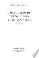 Epistolario de Justo Lipsio y los españoles, 1577-1606