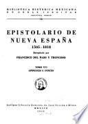 Epistolario de Nueva España, 1505-1818