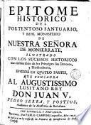 Epítomes histórico del portentonso Santuario