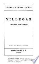 Eróticas ó amatorias [por] Villegas