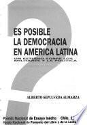 Es posible la democracia en América Latina