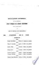 Escalafon general de los señores jefes y oficiales del Ejército ecuatoriano por antigüedad y segun fechas de despachos