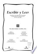 Escribir y leer: De cómo enseñar a escribir y leer