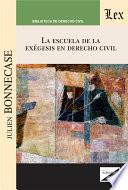 Escuela de la exegesis en derecho civil