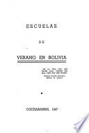 Escuelas de verano en Bolivia