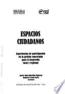 Espacios ciudadanos