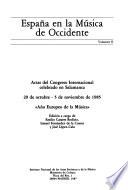 España en la Música de Occidente