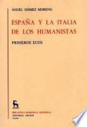 España y la Italia de los humanistas