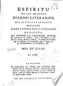 Espiritu de los mejores diarios literarios que se publican en Europa