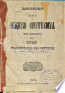 Esposición que dirije al Congreso Constitucional del Ecuador en ... el Secretario del Interior