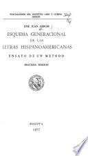 Esquema generacional de las letras hispanoamericanas