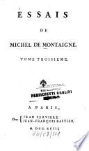 Essais de Michel de Montaigne