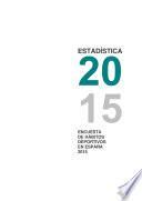 Estadística 2015. Encuesta de hábitos deportivos en España