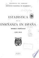 Estadística de la enseñanza en España
