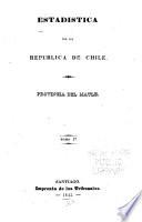 Estadistica de la republica de Chile